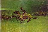 Frederic Remington Wall Art - The Stampede